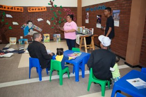 Participants at Mosaic's "Father and Child Day."