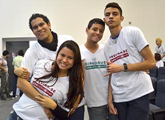 Student champions of Brazil's "Shameless" campaign