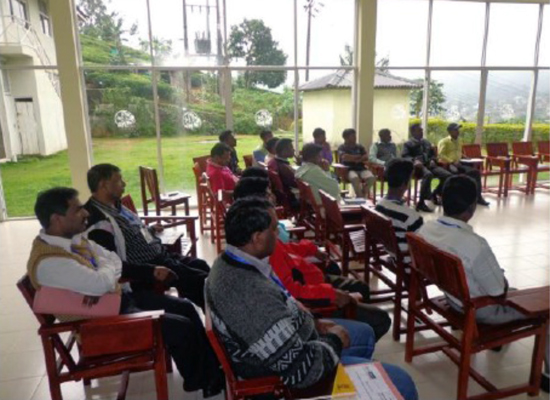 Community and religious leaders attend a session of MenCare Sri Lanka's "Training of Trainers."