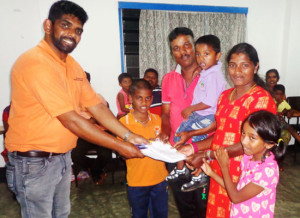 Participants at World Vision Lanka's family retreat.