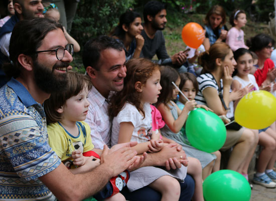 Father’s Day concert on June 19, 2017 organized by UNFPA and We Care in cooperation with Tbilisi City Hall, in Tbilisi, Georgia. Photo by Mariam Khotcholava for UNFPA Georgia.