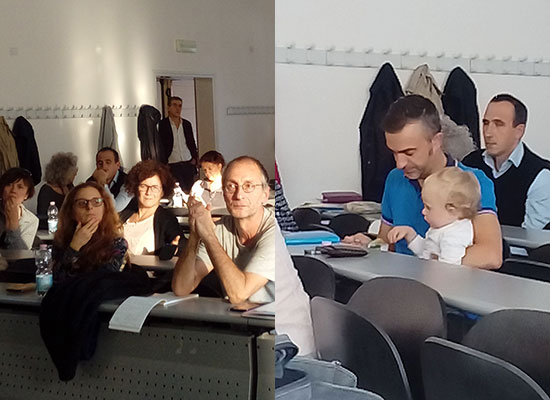 Participants at the fatherhood and caregiving held in Parma, Italy